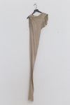 Marc le bihan shoulder strap tight short sleeve long skirt 2863 tilleul